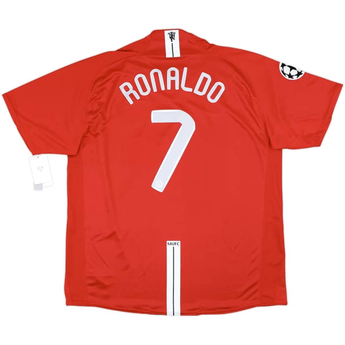 2007-09 Manchester United 'Moscow 2008' Home Shirt Ronaldo #7 (XXL)