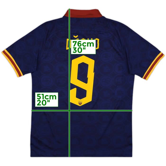 2019-20 Roma Third Shirt Dzeko #9 - 9/10 - (M)