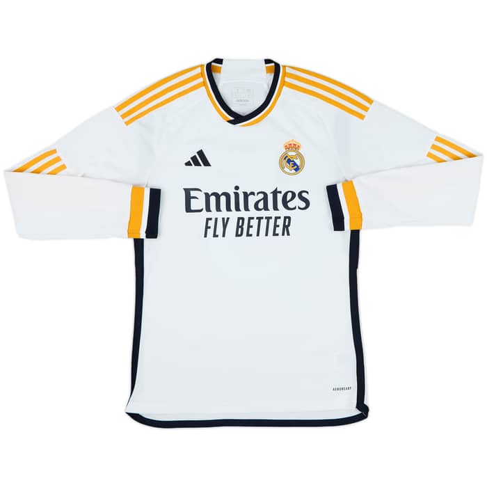 2023-24 Real Madrid Home L/S Shirt Bellingham #5 - 9/10 - (S)