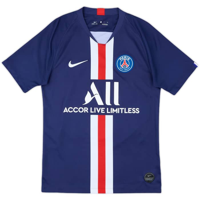 2019-20 Paris Saint-Germain Home Shirt Mbappe #7 - 8/10 - (S)