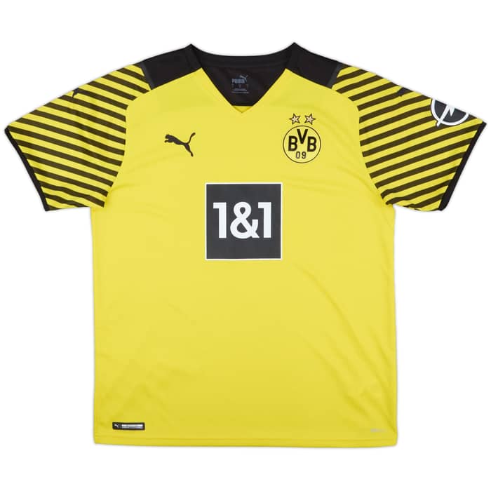 2021-22 Borussia Dortmund Home Shirt Haaland #9 - 6/10 - (L)