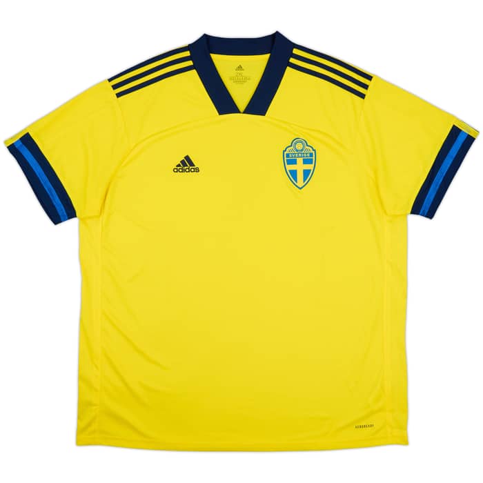 2020-21 Sweden Home Shirt - 8/10 - (XXL)