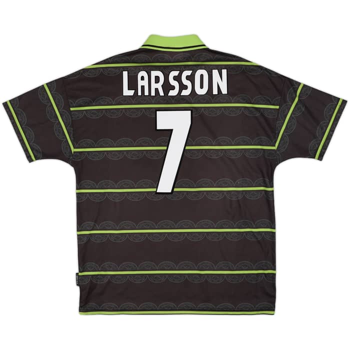 1999-00 Celtic Away Shirt Larsson #7 - 8/10 - (XL)