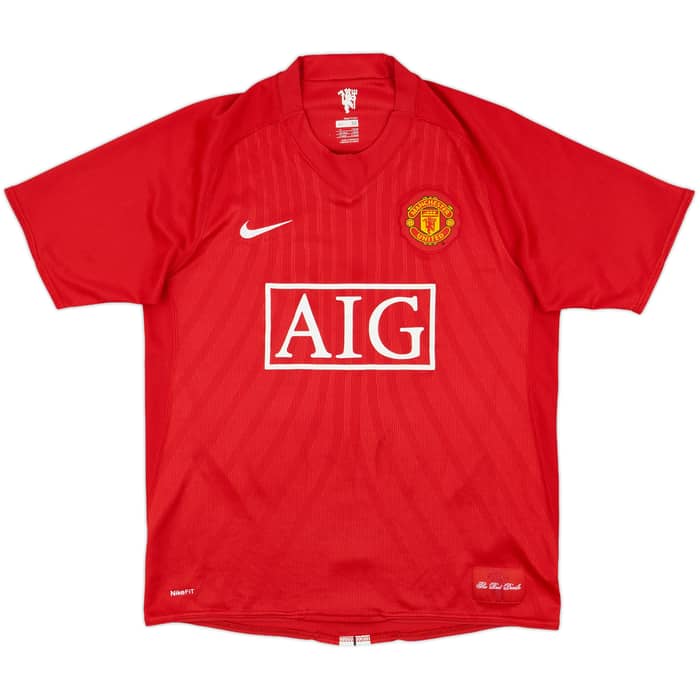 2007-09 Manchester United Home Shirt Rooney #10 - 8/10 - (M)