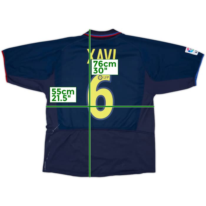 2002-03 Barcelona Away Shirt Xavi #6 - 5/10 - (L)