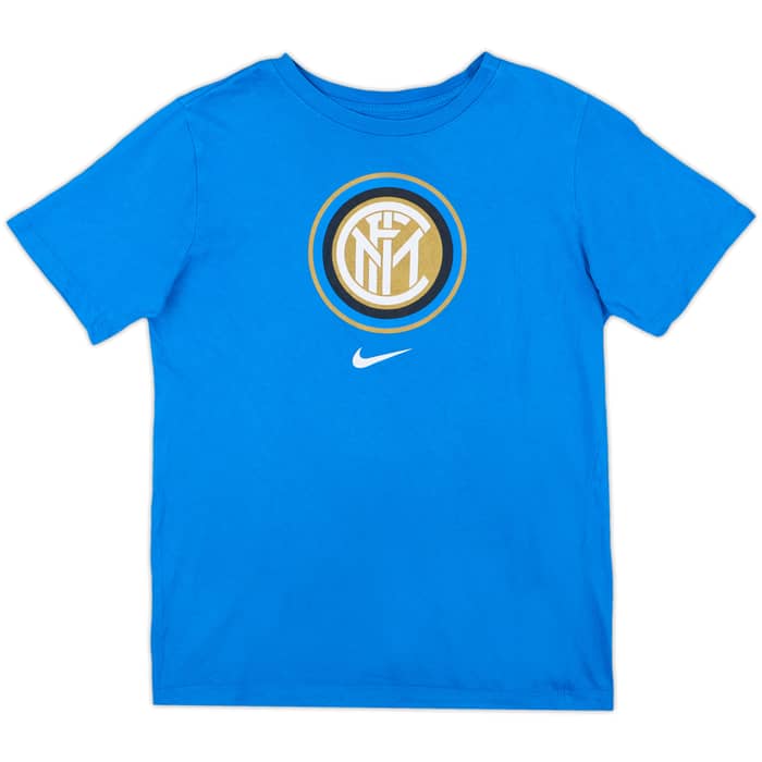 2019-20 Inter Milan Nike Cotton Tee - 9/10 - (XL.Boys)