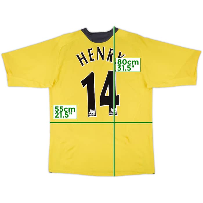 2005-06 Arsenal Away Shirt Henry #14 - 6/10 - (L)