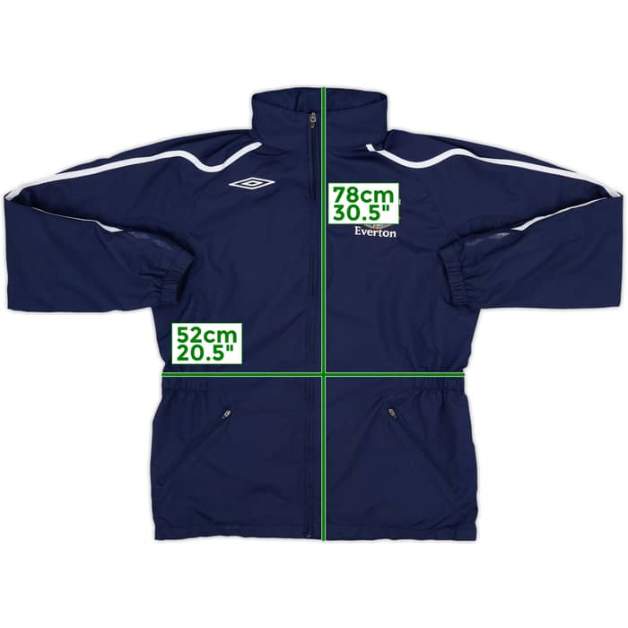 2007-08 Everton Umbro Hooded Rain Jacket - 7/10 - (M)