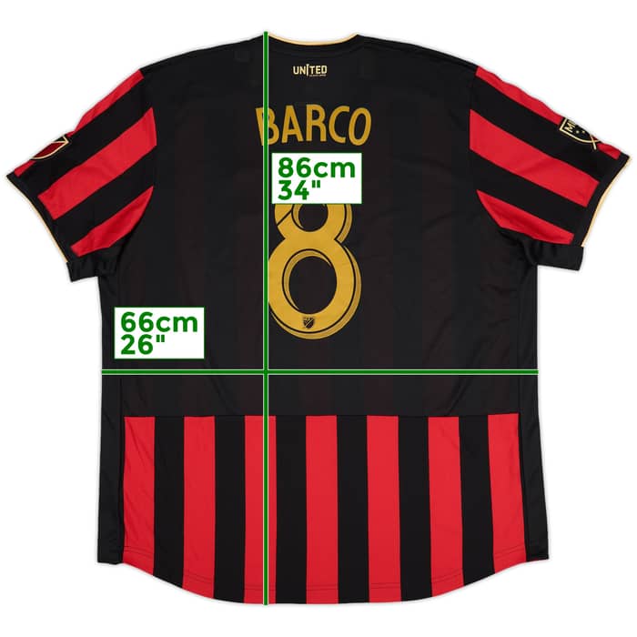 2019-20 Atlanta United Authentic Home Shirt Barco #8 (XXL)