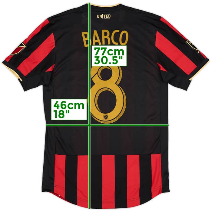 2019-20 Atlanta United Authentic Home Shirt Barco #8 (S)