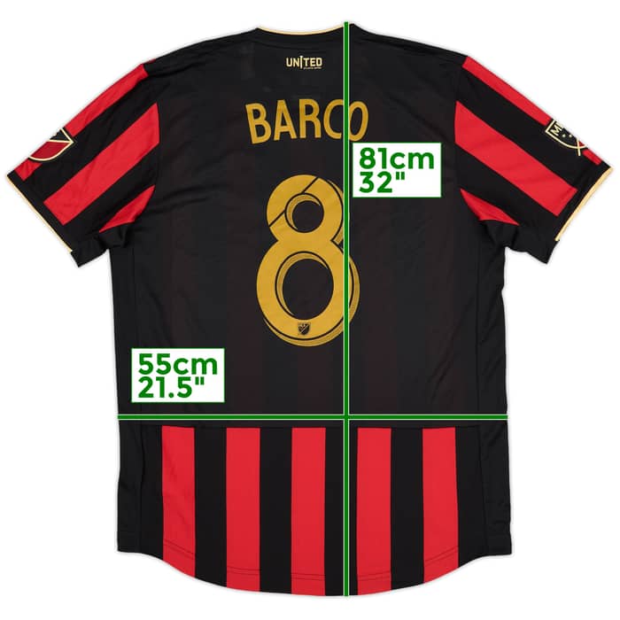 2019-20 Atlanta United Authentic Home Shirt Barco #8 (L)