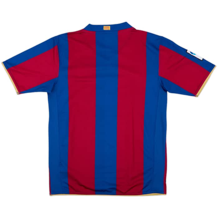 2007-08 Barcelona Home Shirt - 8/10 - (XL.Boys)