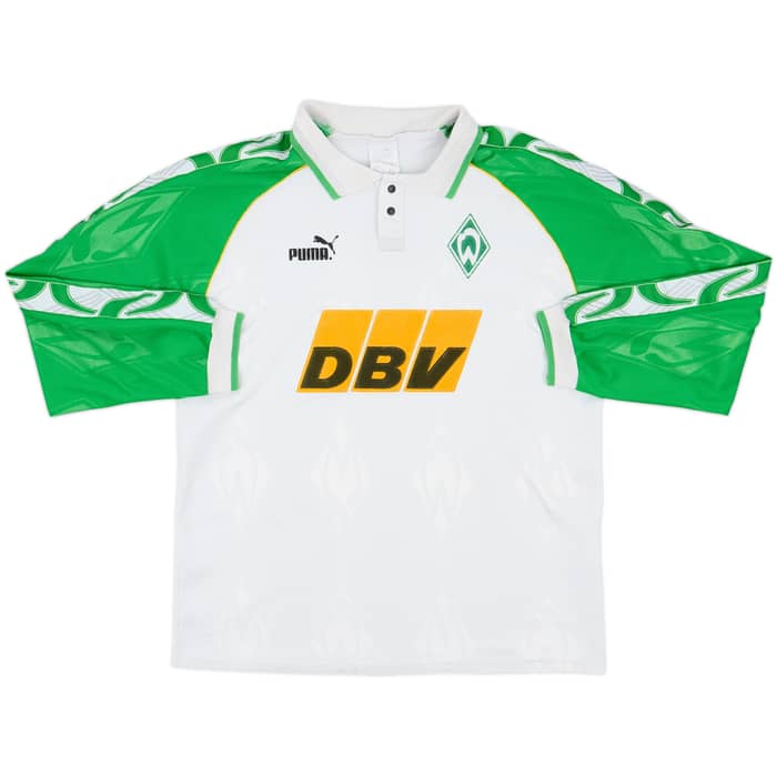 1995-96 Werder Bremen Home L/S Shirt - 6/10 - (M)