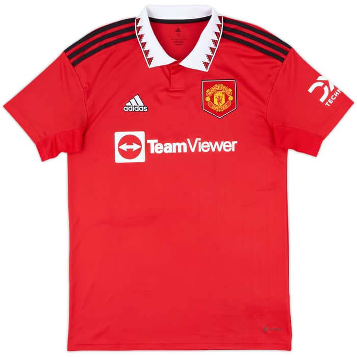 2022-23 Manchester United Home Shirt Malacia #12 - 8/10 - (M)