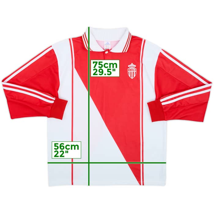 1997-98 Monaco Home L/S Shirt - 9/10 - (XL)