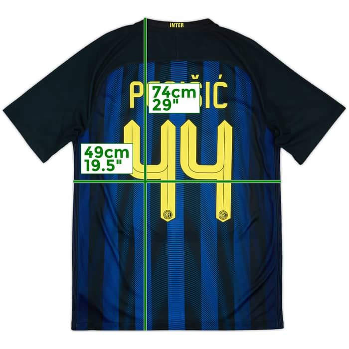 2016-17 Inter Milan Home Shirt Perisic #44 - 9/10 - (M)