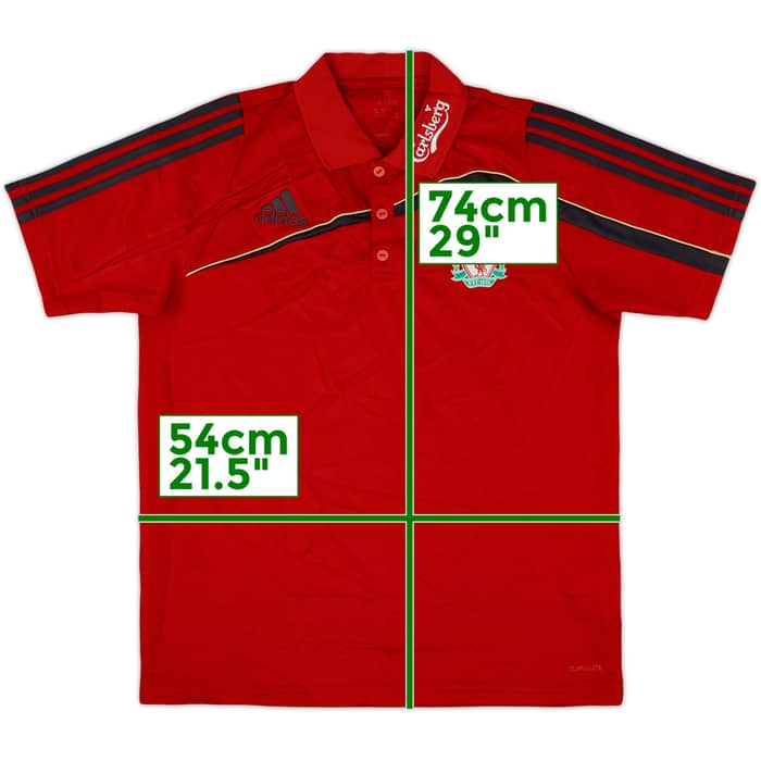 2009-10 Liverpool adidas Polo Shirt - 8/10 - (M)