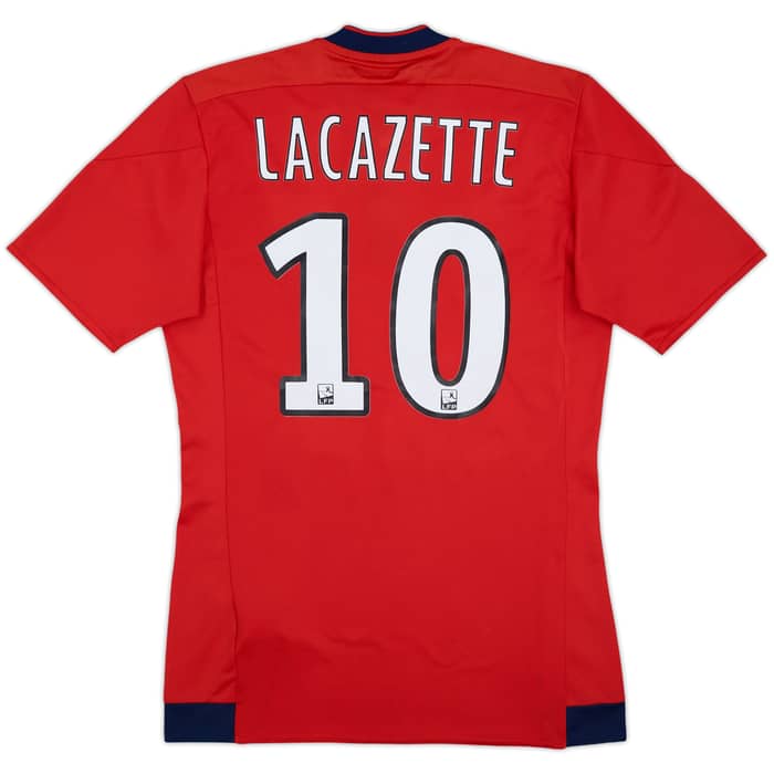 2015-16 Lyon Away Shirt Lacazette #10 (XS)