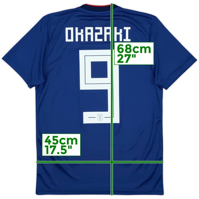 2018-19 Japan Home Shirt Okazaki #9 - 8/10 - (XS)
