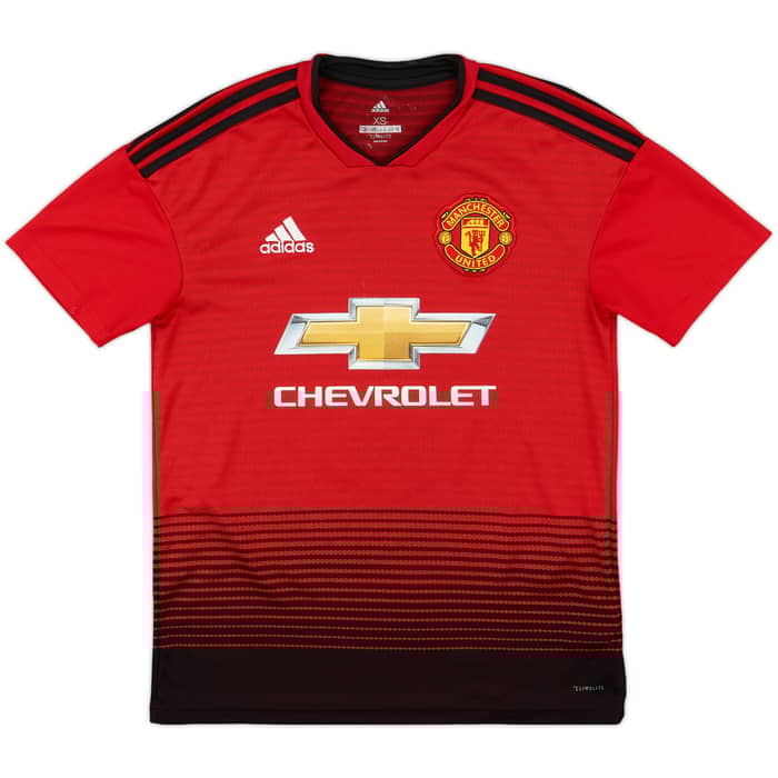 2018-19 Manchester United Home Shirt Pogba #6 - 8/10 - (XS)
