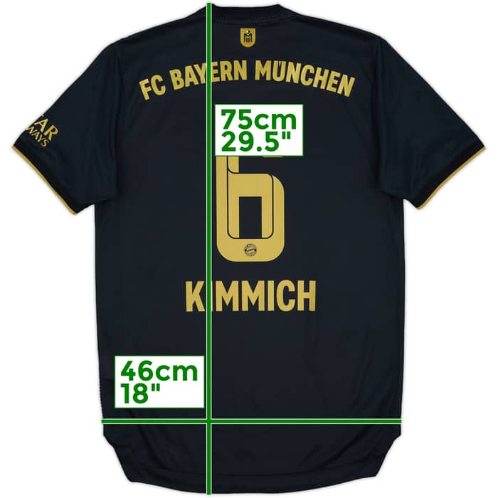 2021-22 Bayern Munich Authentic Away Shirt Kimmich #6 - 9/10 - (S)