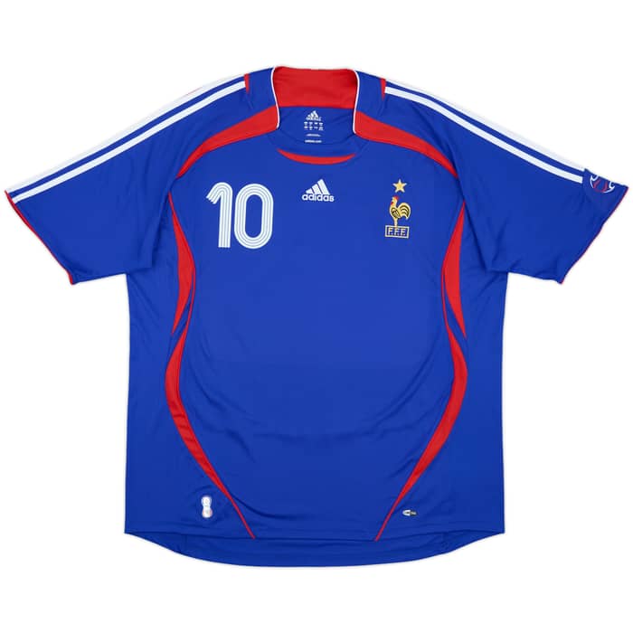 2006-07 France Home Shirt Zidane #10 - 9/10 - (XXL)