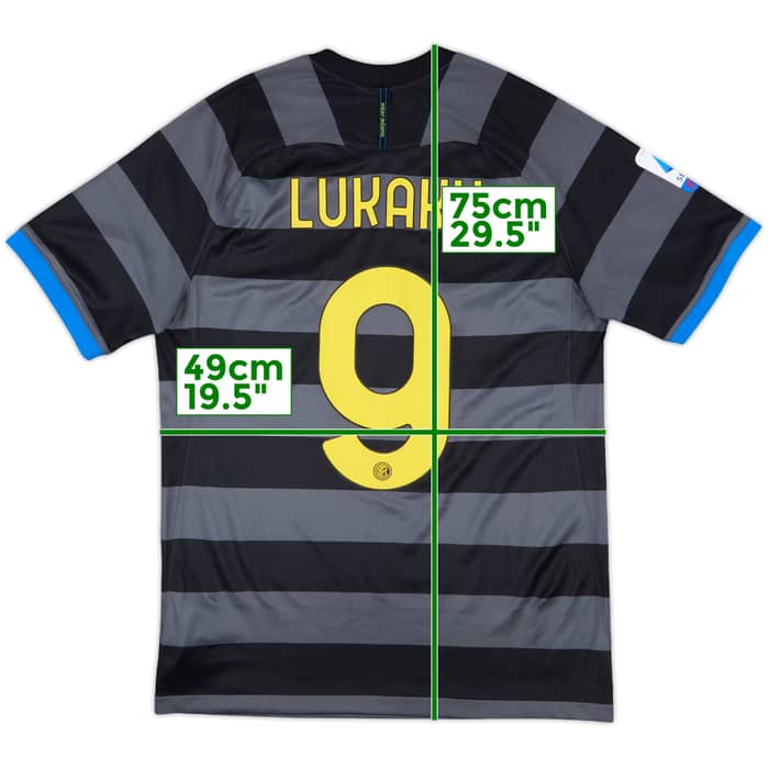 2020-21 Inter Milan Third Shirt Lukaku #9 - 9/10 - (M)