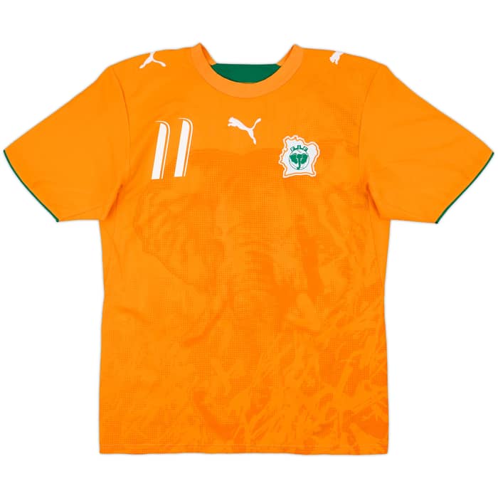 2006-07 Ivory Coast Home Shirt Drogba #11 - 10/10 - (S)