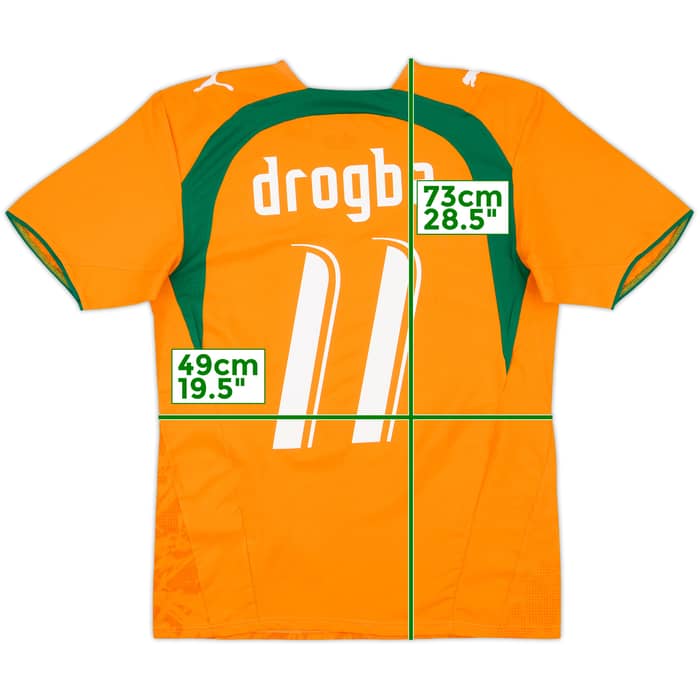2006-07 Ivory Coast Home Shirt Drogba #11 - 10/10 - (S)