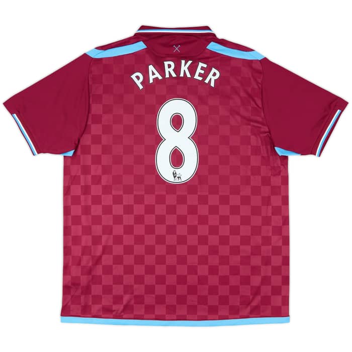 2009-10 West Ham Home Shirt Parker #8 - 8/10 - (XL)
