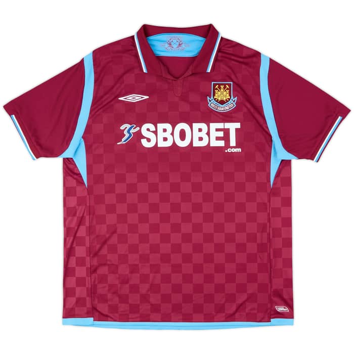 2009-10 West Ham Home Shirt Parker #8 - 8/10 - (XL)