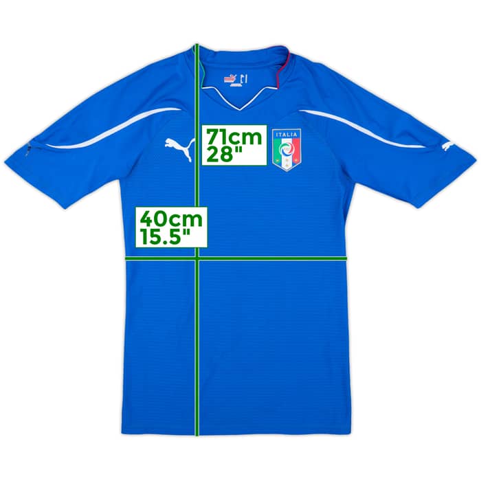 2010-12 Italy Authentic Home Shirt - 4/10 - (M)