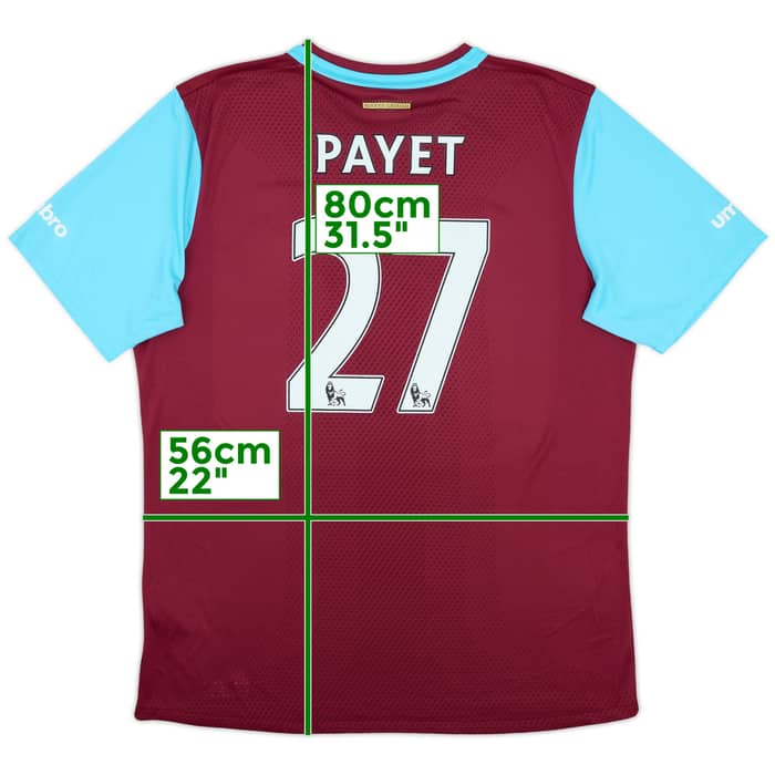 2015-16 West Ham 'Boleyn' Home Shirt Payet #27 - 8/10 - (XL)