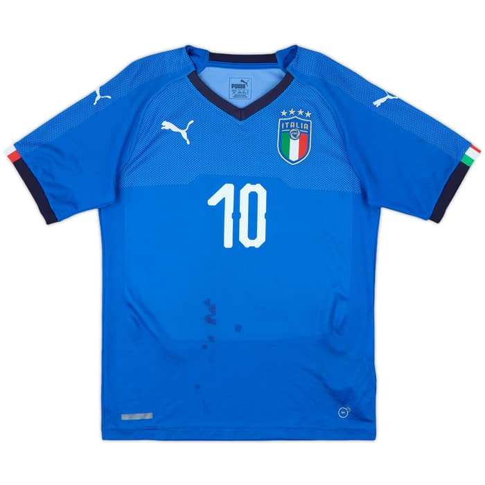 2018-19 Italy Home Shirt Insigne #10 - 5/10 - (S)