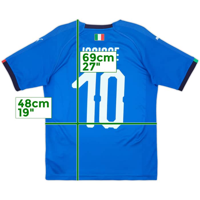 2018-19 Italy Home Shirt Insigne #10 - 5/10 - (S)