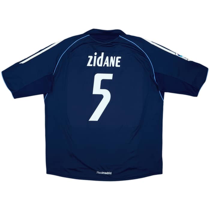 2005-06 Real Madrid Away Shirt Zidane #5 - 8/10 - (XL)