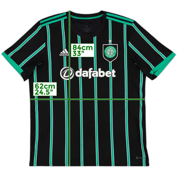 2022-23 Celtic Away Shirt - 8/10 - (XL)