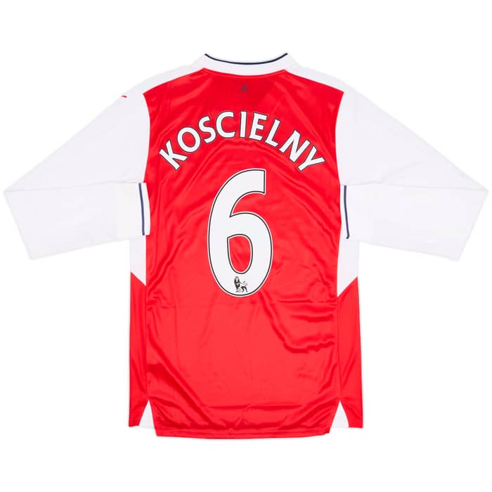 2016-17 Arsenal Home L/S Shirt Koscielny #6 (S)