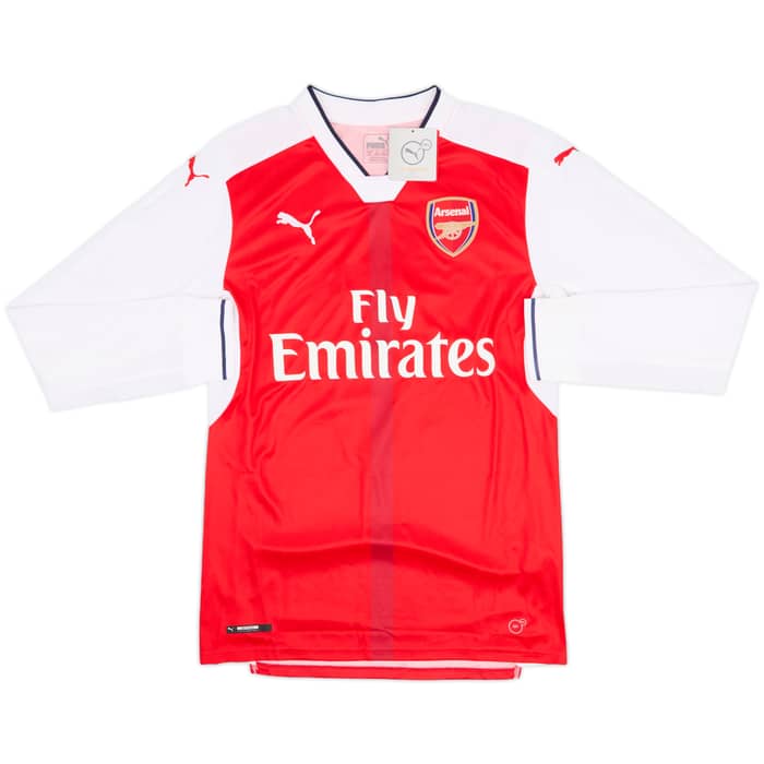 2016-17 Arsenal Home L/S Shirt Koscielny #6 (S)