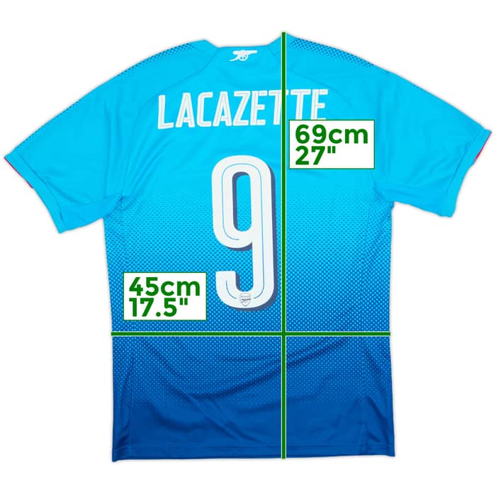 2017-18 Arsenal Away Shirt Lacazette #9 (S)