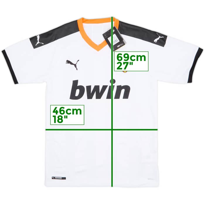 2019-20 Valencia Home Shirt (S)
