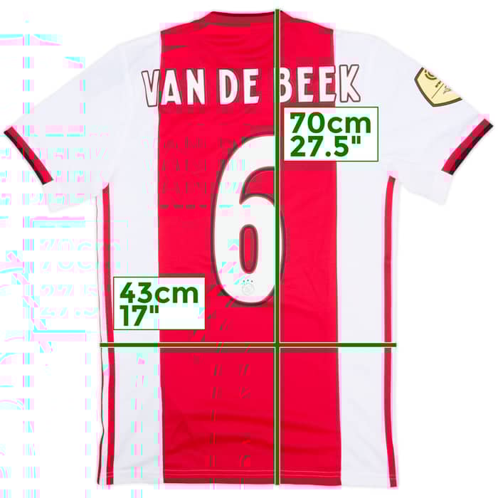 2019-20 Ajax Home Shirt van de Beek #6 (S)