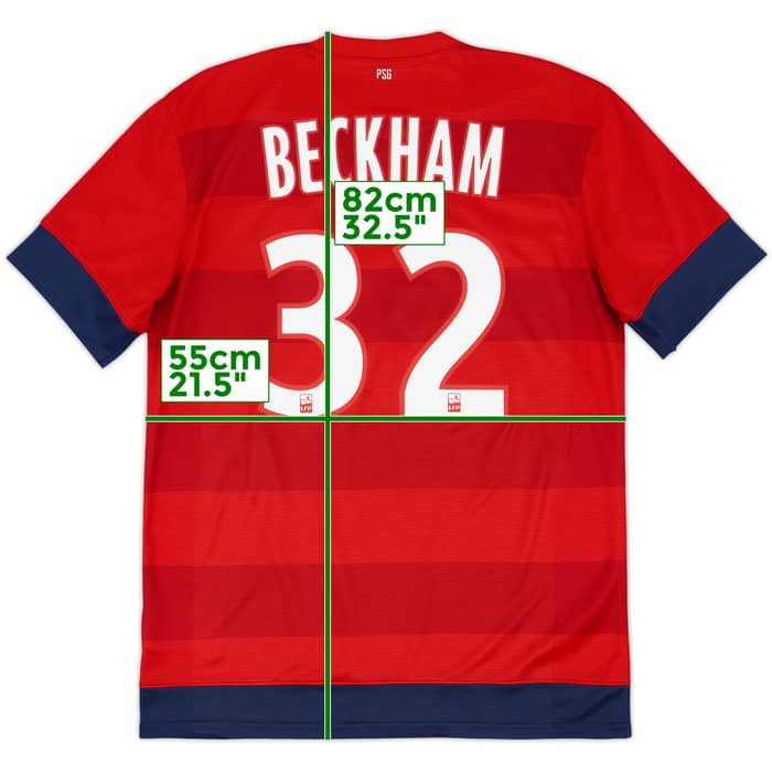 2012-13 Paris Saint-Germain Away Shirt Beckham #32 - 8/10 - (M)