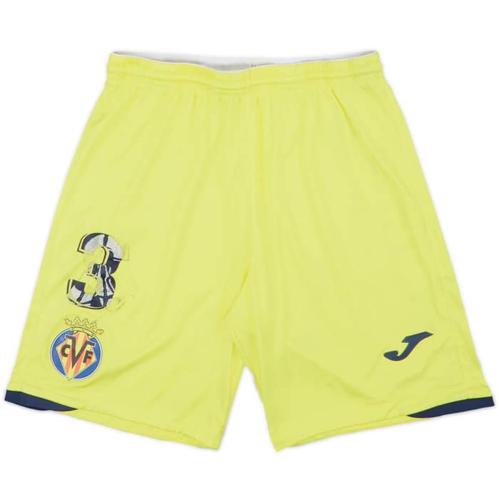 2021-22 Villarreal Player Issue Home Shorts #3 (Albiol) - 4/10 - (M)