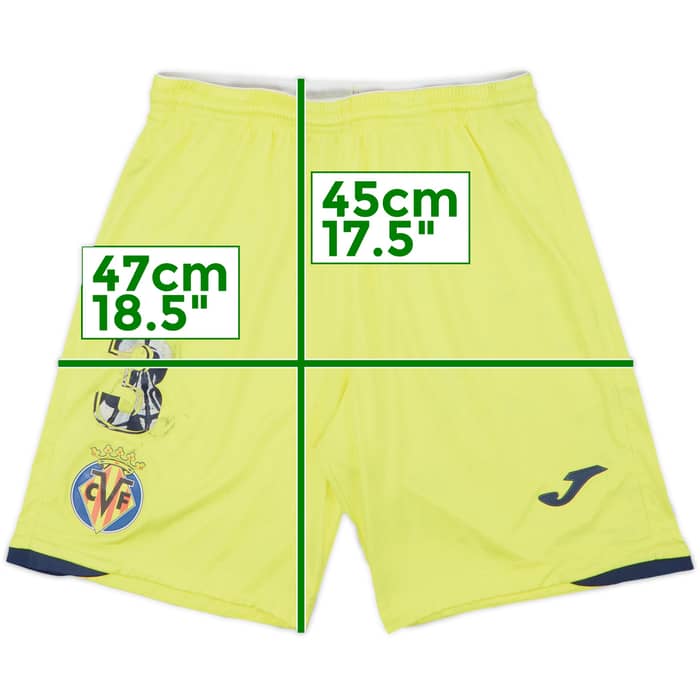 2021-22 Villarreal Player Issue Home Shorts #3 (Albiol) - 4/10 - (M)