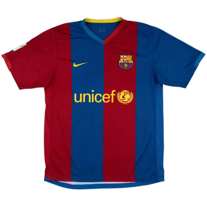 2006-07 Barcelona Home Shirt Ronaldinho #10 - 7/10 - (M)