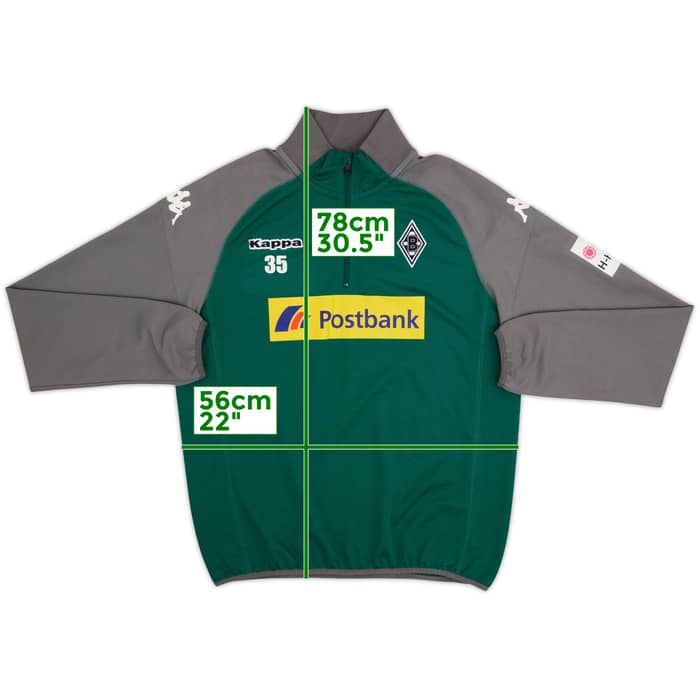2017-18 Borussia Monchengladbach Kappa Player Issue 1/4 Zip Drill Top #35 - 6/10 - (XL)