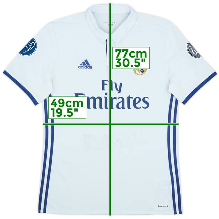 2016-17 Real Madrid Home Shirt - 6/10 - (M)
