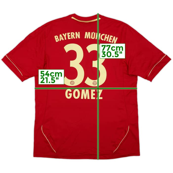 2011-13 Bayern Munich Home Shirt Gomez #33 - 6/10 - (L)