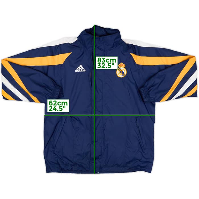 1998-99 Real Madrid adidas Hooded Rain Jacket - 5/10 - (S)